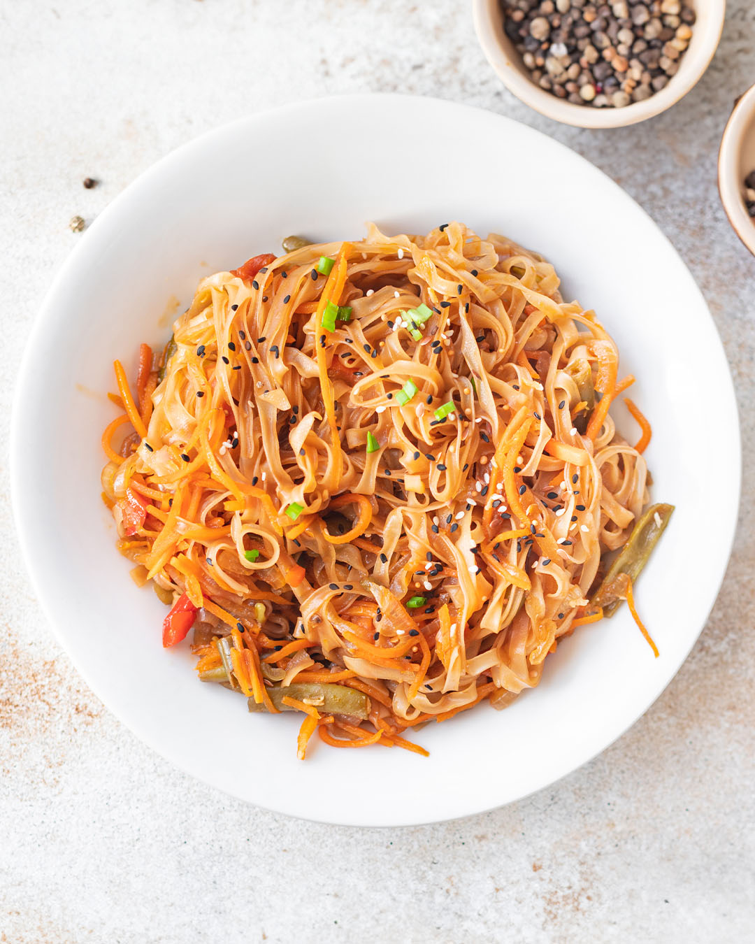 Spaghetti Di Soia Con Wok Di Baccal Frutta E Verdura